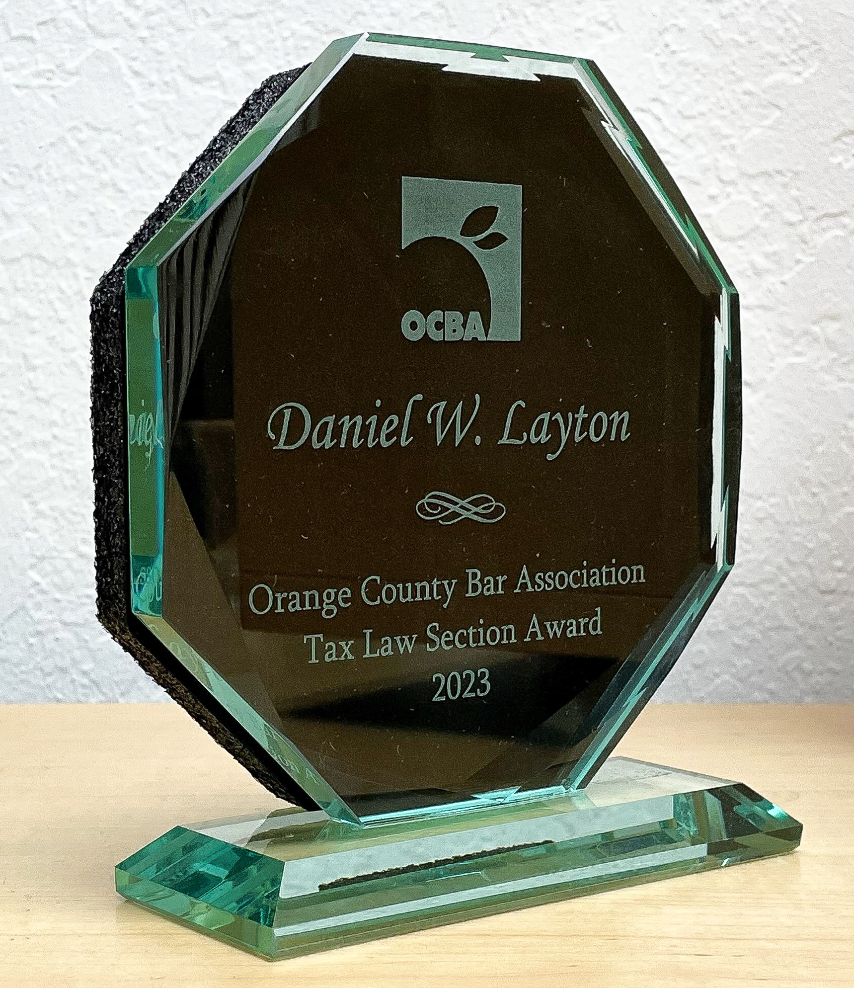 2023 Orange County Tax Law Section Award 2023 Orange County Tax Law Section Award